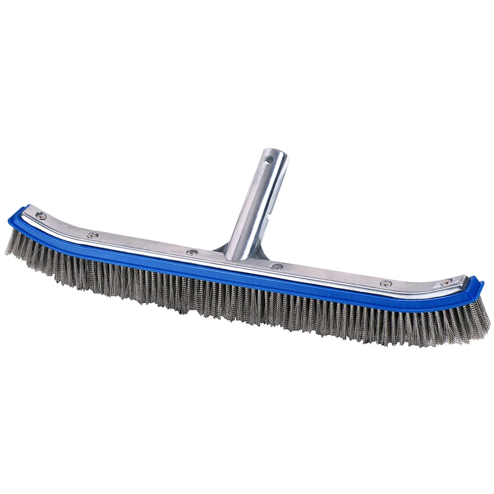 PoolStyle 18" Stainless Steel Brush with Metal Back