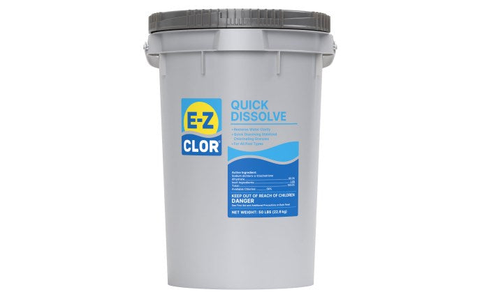 E-Z Clor 50 lb Quick Dissolve Dichlor Sanitizer Pail