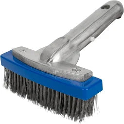 PoolStyle 5" Deluxe Series Metal Handle Algae Brush with Stainless Steel Bristles