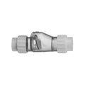 Super-Pro 1.5"S Clear Swing Union PVC Check Valve with 0.5 lb Spring SP0823-15C