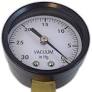 Super-Pro 2" Steel Vacuum Gauge 0.25" 0-30 HG Bottom Mount 86030BU