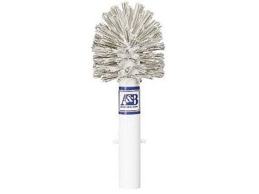 A&B Corner Brush with Stiff White Bristles