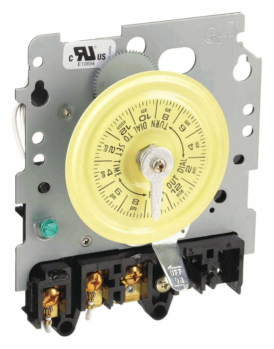 Intermatic T100 24-Hour SPST Mechanical Time Switch Mechanism, 120V T101M
