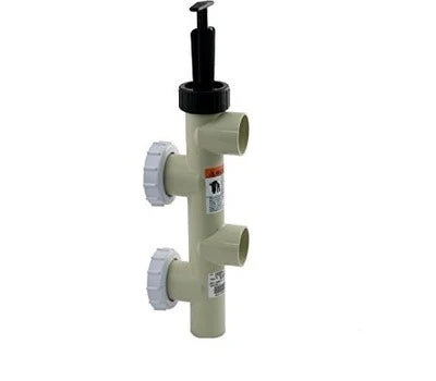 Pentair 2" Slip Almond PVC Push Pull Valve with 7-1/2" Center 263064